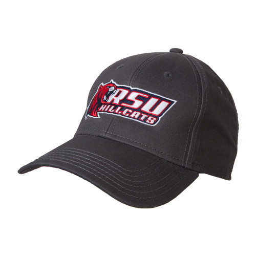  Charcoal Structured Adjustable Pro Style Hat - Stacked Combination Logo