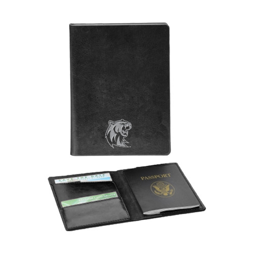  Fabrizio Black RFID Passport Holder - Official Logo Engraved