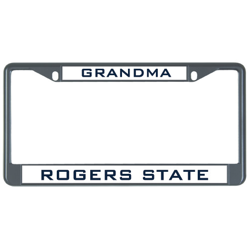  Metal License Plate Frame in Black - Grandma