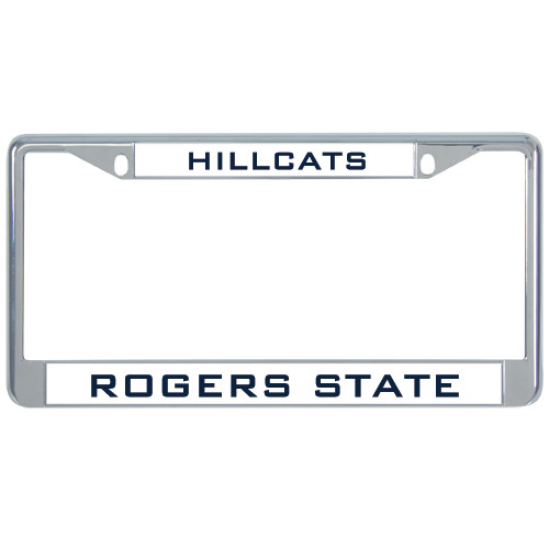  Metal License Plate Frame in Chrome - Mascot