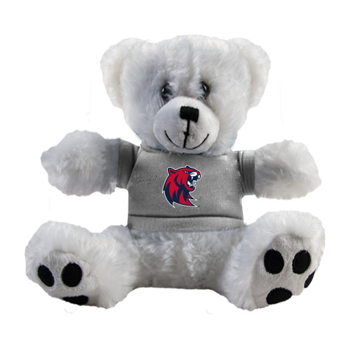  Plush Big Paw 8 1/2 inch White Bear w/Grey Shirt - Official Logo
