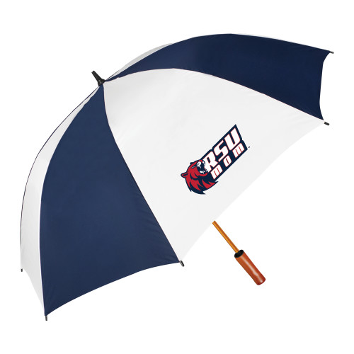  64 Inch Navy/White Umbrella - Mom