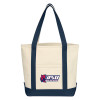 Thumbnail image for  Cotton Canvas Natural/Navy Tote Bag