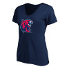 Thumbnail image for  Womens Plus Navy V Neck T Shirt