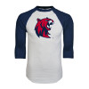 Thumbnail image for  White/Navy Raglan Baseball T Shirt