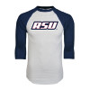Thumbnail image for  White/Navy Raglan Baseball T Shirt
