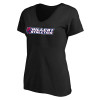 Thumbnail image for  Womens Plus Black V Neck T Shirt