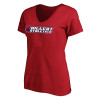 Thumbnail image for  Womens Plus Red V Neck T Shirt