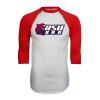 Thumbnail image for  White/Red Raglan Baseball T Shirt