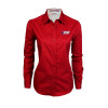 Thumbnail image for  Womens Red Twill Button Down Long Sleeve 