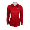 Thumbnail image for  Womens Red Twill Button Down Long Sleeve 