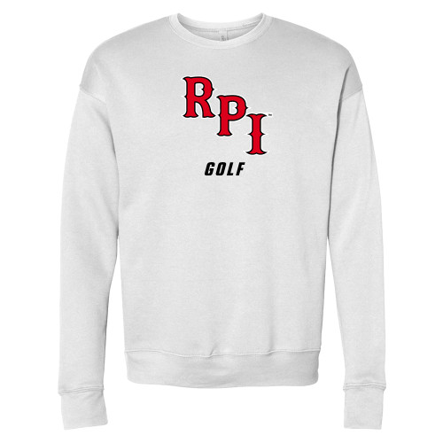  Bella + Canvas White Fleece Crew - Golf