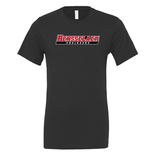  Bella + Canvas Black Jersey Cotton T Shirt - Rensselaer Engineers