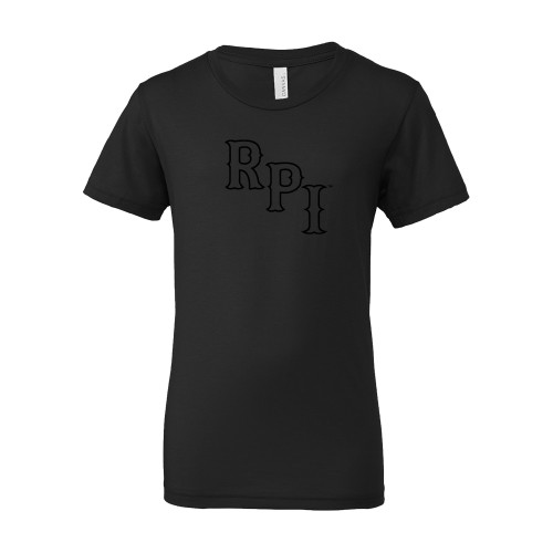  Bella + Canvas Youth Black Jersey T Shirt - RPI Tone