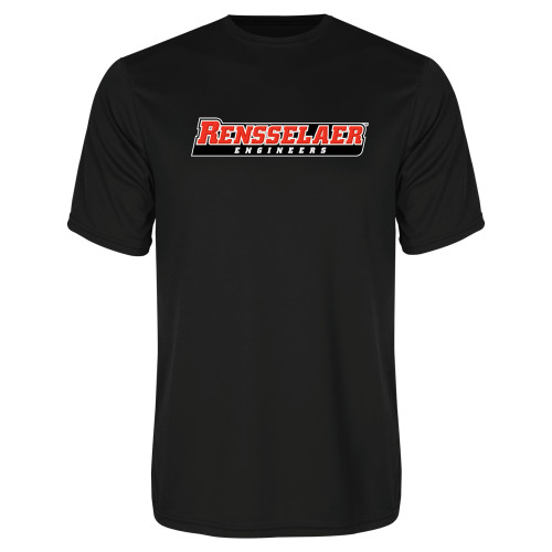  Black Performance Tee - Rensselaer Engineers