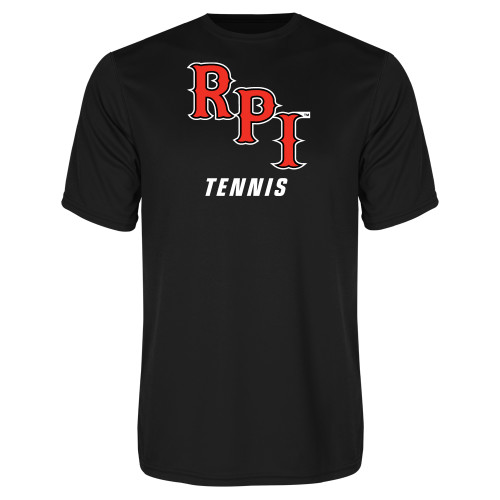  Black Performance Tee - Tennis