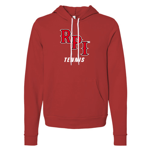  Bella + Canvas Red Fleece Hood - Tennis