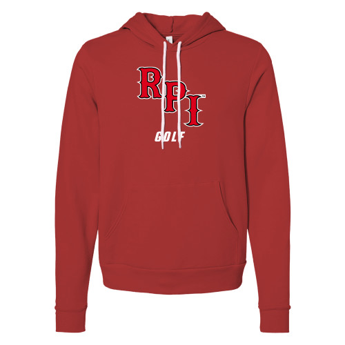  Bella + Canvas Red Fleece Hood - Golf
