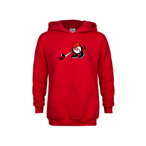  Youth Red Fleece Hoodie - Puckman