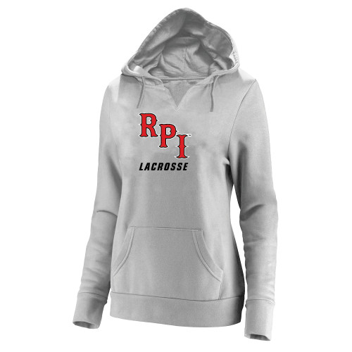  Womens Plus Heather Grey Hoodie - Lacrosse