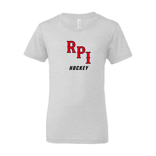  Bella + Canvas Youth Ash Grey Jersey T Shirt - Hockey
