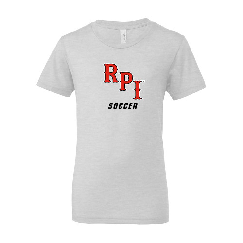  Bella + Canvas Youth Ash Grey Jersey T Shirt - Soccer