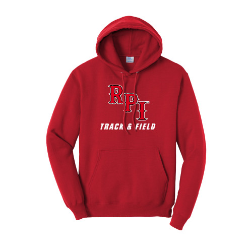  Tall Red Fleece Hoodie - Track and Field