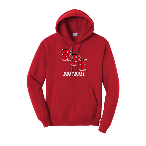  Tall Red Fleece Hoodie - Softball