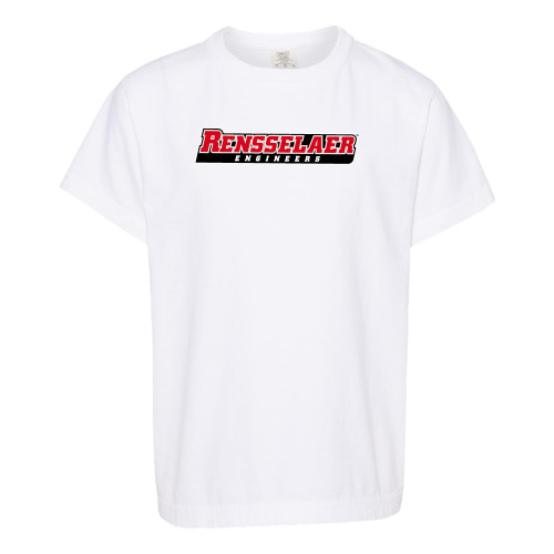  Comfort Colors Youth White T Shirt - Rensselaer Engineers