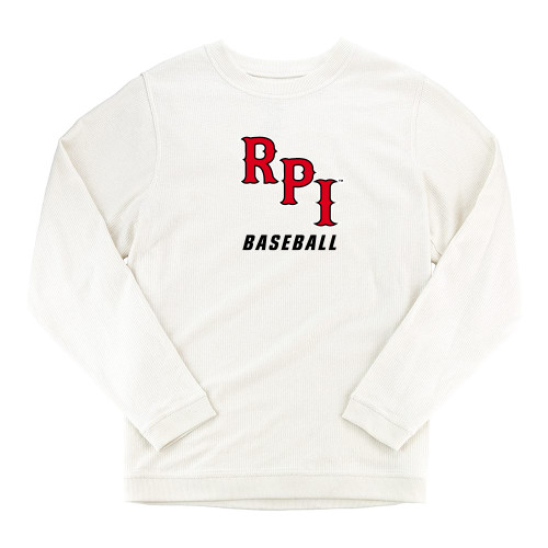  Boxercraft Womens Cream Corded Crew - Baseball