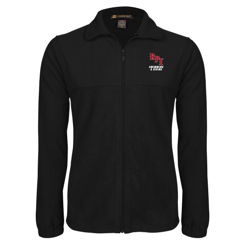  Black Fleece Full Zip Jacket - Swimming & Diving