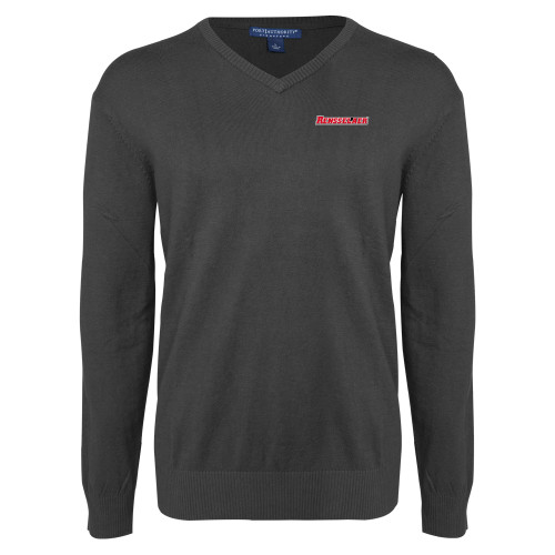  Charcoal Heather VNeck Sweater - Rensselaer
