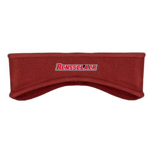  Red Stretch Fleece Headband - Rensselaer