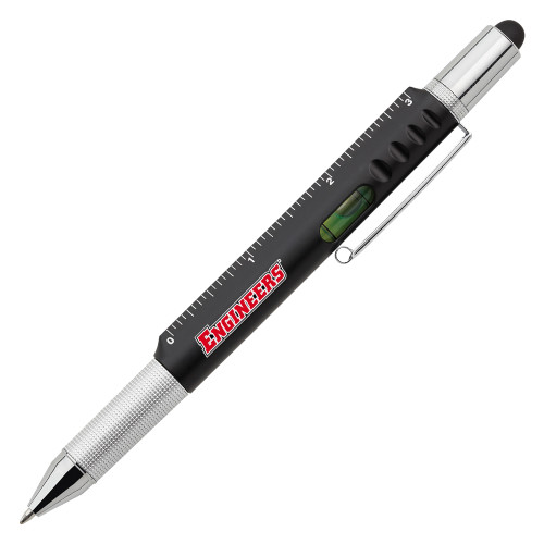  6 in 1 Black Ballpoint Pen - Engineers