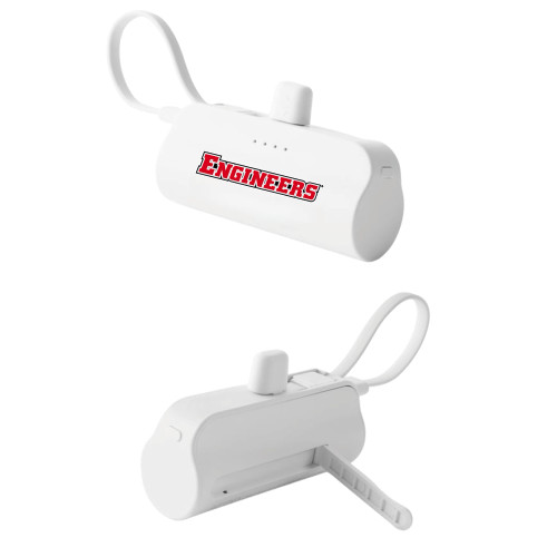  Sidekick White 4500 mAh Power Bank - Engineers