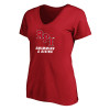 Thumbnail image for  Womens Plus Red V Neck T Shirt