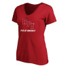 Thumbnail image for  Womens Plus Red V Neck T Shirt