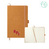 Thumbnail image for  5.5 x 8.5 Natural FSC Mix Recycled Leather Bound Journal