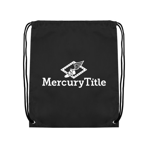 Black Drawstring Backpack-Mercury Title
