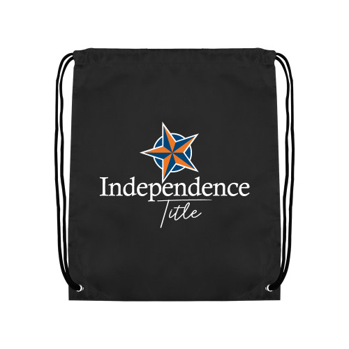 Black Drawstring Backpack-Independence Title
