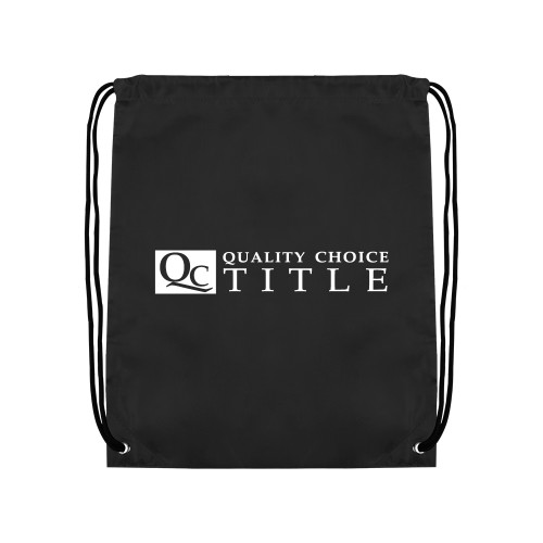 Black Drawstring Backpack-Quality Choice Title