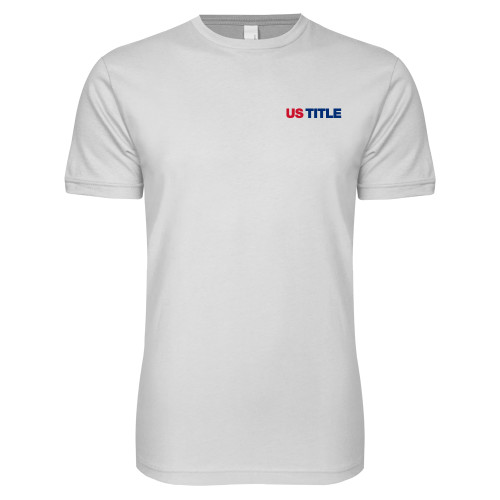 Next Level White SoftStyle T Shirt-US Title