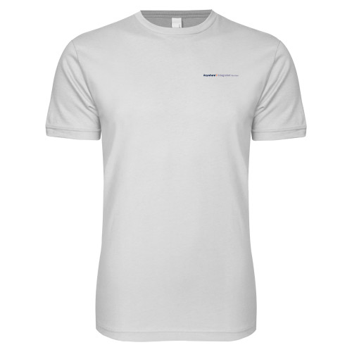 Next Level White SoftStyle T Shirt-Anywhere Integrated Services Horizontal