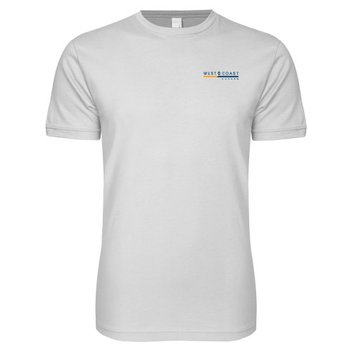Next Level White SoftStyle T Shirt-West Coast Escrow Horizontal