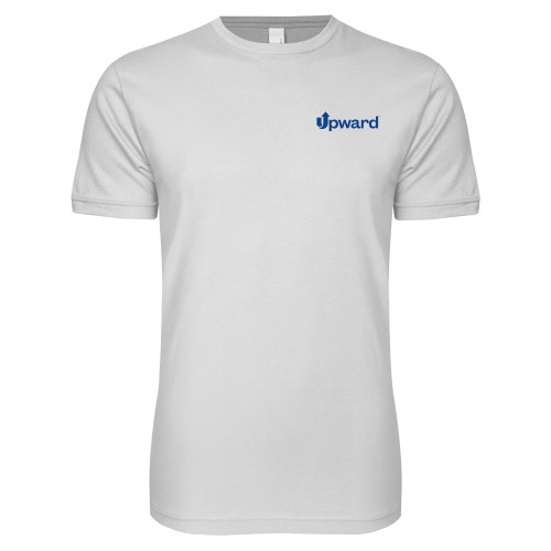 Next Level White SoftStyle T Shirt-Upward Title Company