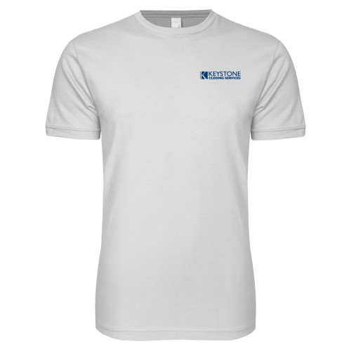 Next Level White SoftStyle T Shirt-Keystone Closing Services
