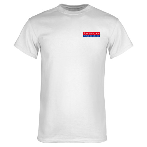 White T Shirt-American Title Company