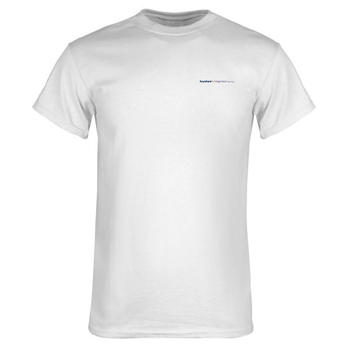 White T Shirt-Anywhere Integrated Services Horizontal