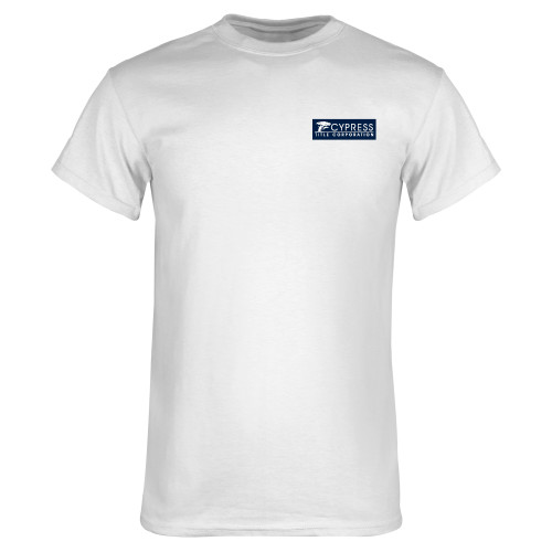White T Shirt-Cypress Title Corporation