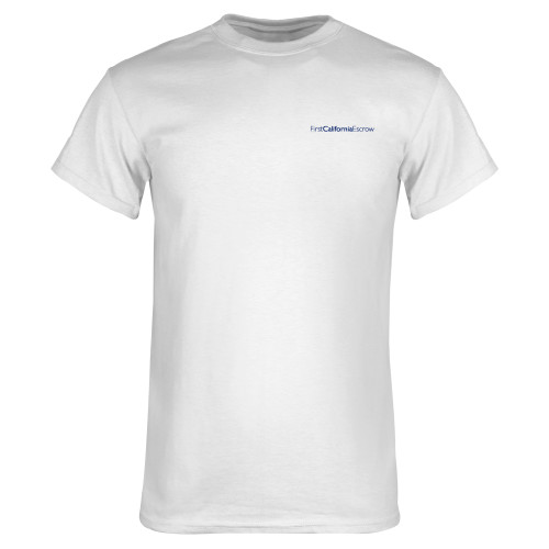 White T Shirt-First California Escrow